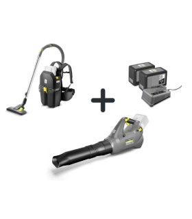 Aspirateur Kärcher BVL 5/1 + Kit batterie + Souffleuse Kärcher LB 930/36