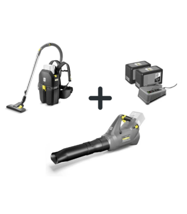 Aspirateur Kärcher BVL 5/1 + Kit batterie + Souffleuse Kärcher LB 930/36