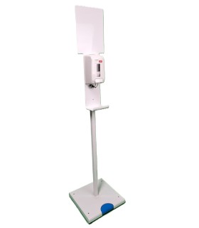 Station de distribution de désinfectant à pédale