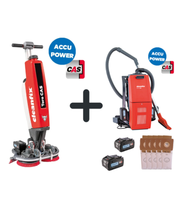 Autolaveuse Cleanfix Toro CAS + Aspirateur Cleanfix RS05 CAS (2 batterie, chargeur et sacs)