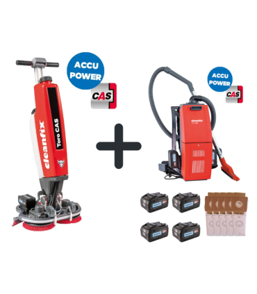 Autolaveuse Cleanfix Toro CAS + Aspirateur Cleanfix RS05 CAS (4 batterie, chargeur et sacs)