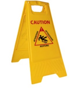 Panneau de signalisation sol glissant, à poser au sol
