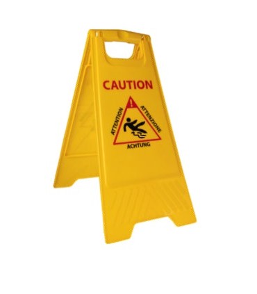 Panneau de signalisation sol glissant, à poser au sol